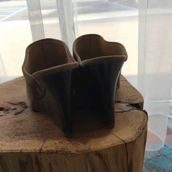 COACH HOLLIE KID SUEDE Wedges SHOES Open Toe-SZ 6 - Picture 8 of 15